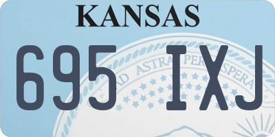 KS license plate 695IXJ