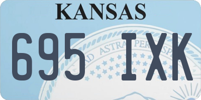 KS license plate 695IXK