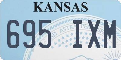 KS license plate 695IXM