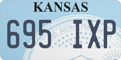 KS license plate 695IXP