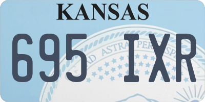 KS license plate 695IXR