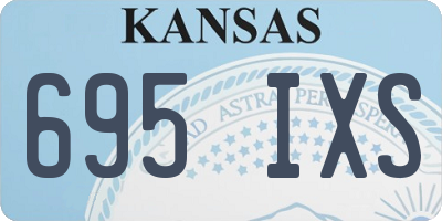 KS license plate 695IXS