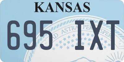 KS license plate 695IXT
