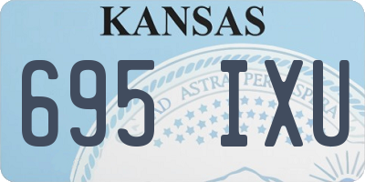 KS license plate 695IXU