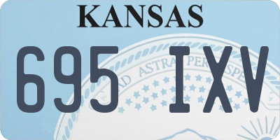 KS license plate 695IXV