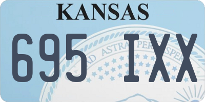 KS license plate 695IXX