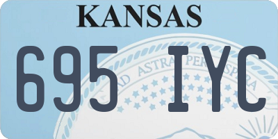 KS license plate 695IYC