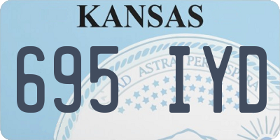 KS license plate 695IYD