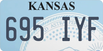 KS license plate 695IYF