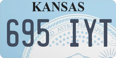KS license plate 695IYT