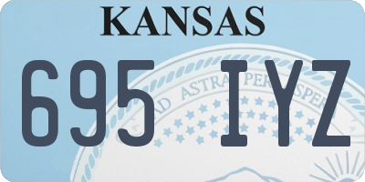 KS license plate 695IYZ