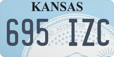 KS license plate 695IZC