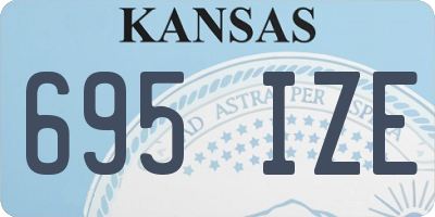 KS license plate 695IZE