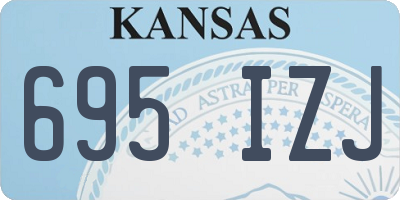 KS license plate 695IZJ