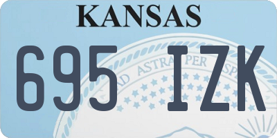 KS license plate 695IZK