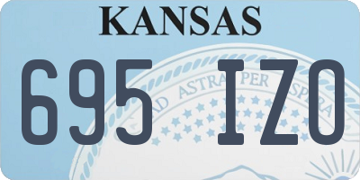 KS license plate 695IZO