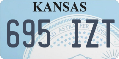 KS license plate 695IZT