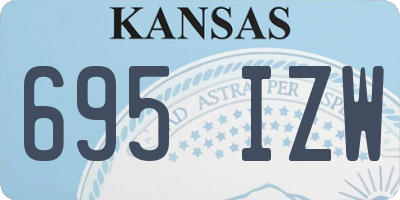 KS license plate 695IZW