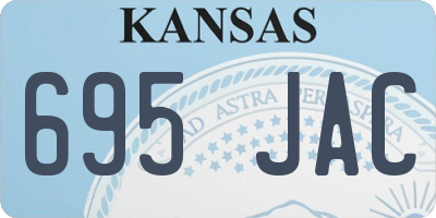 KS license plate 695JAC