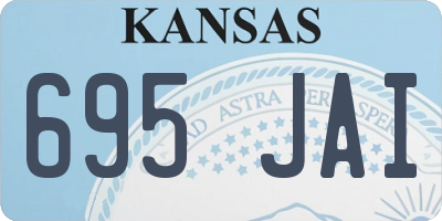 KS license plate 695JAI