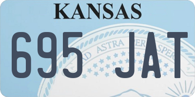 KS license plate 695JAT