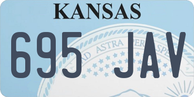 KS license plate 695JAV