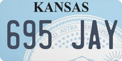 KS license plate 695JAY