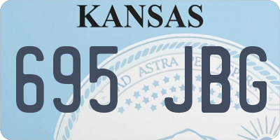 KS license plate 695JBG