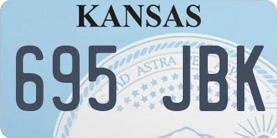 KS license plate 695JBK