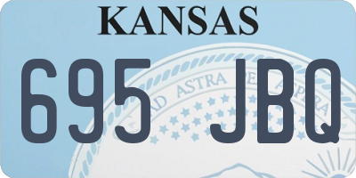 KS license plate 695JBQ