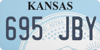 KS license plate 695JBY