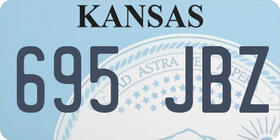 KS license plate 695JBZ