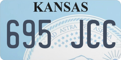 KS license plate 695JCC