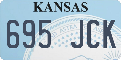 KS license plate 695JCK
