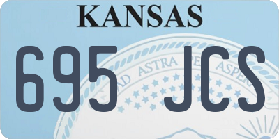 KS license plate 695JCS