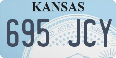 KS license plate 695JCY