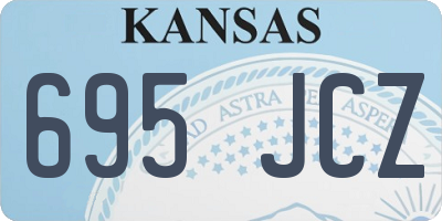 KS license plate 695JCZ