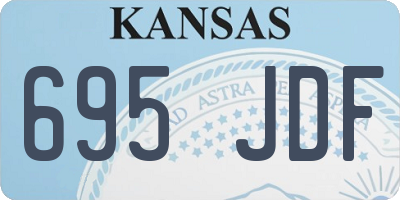 KS license plate 695JDF