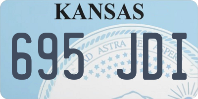 KS license plate 695JDI