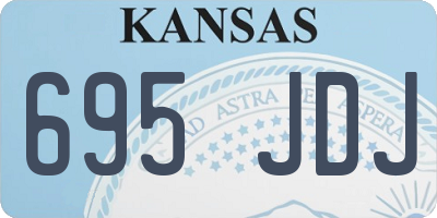 KS license plate 695JDJ
