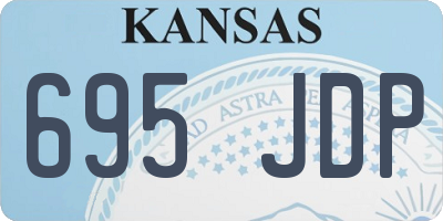 KS license plate 695JDP