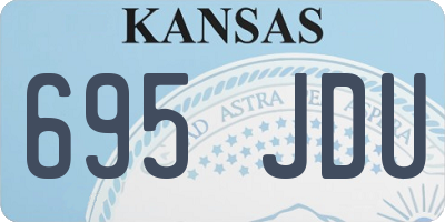 KS license plate 695JDU