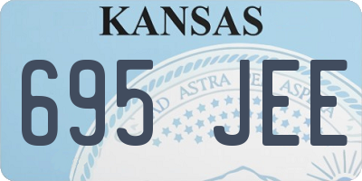 KS license plate 695JEE