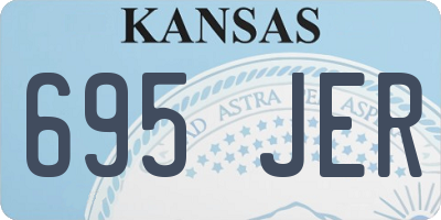 KS license plate 695JER