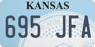 KS license plate 695JFA