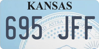 KS license plate 695JFF