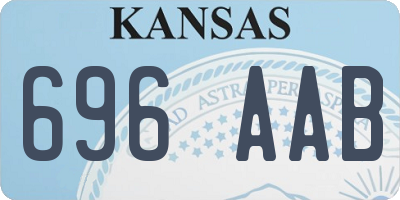 KS license plate 696AAB