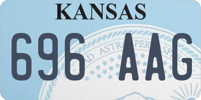 KS license plate 696AAG