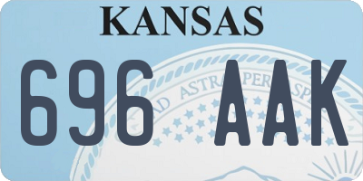 KS license plate 696AAK