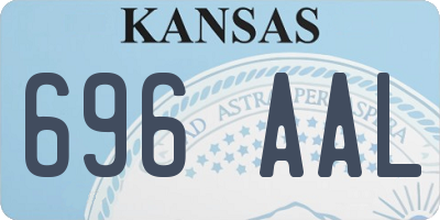 KS license plate 696AAL